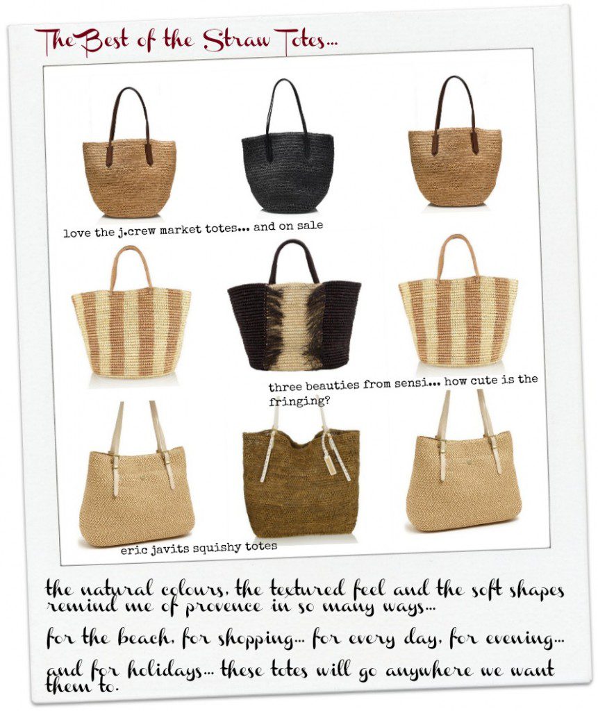 soft straw tote bag