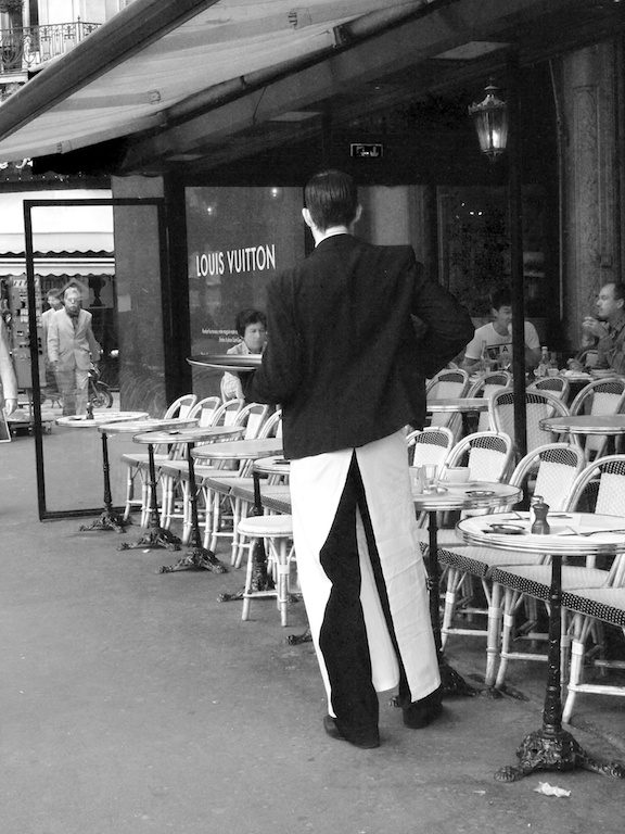 The Parisian Waiter, Cafes, French Essence, Vicki Archer