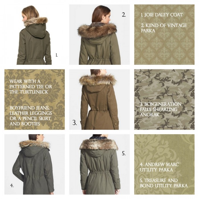 Winter Wear, Khaki Parka, Vicki Archer