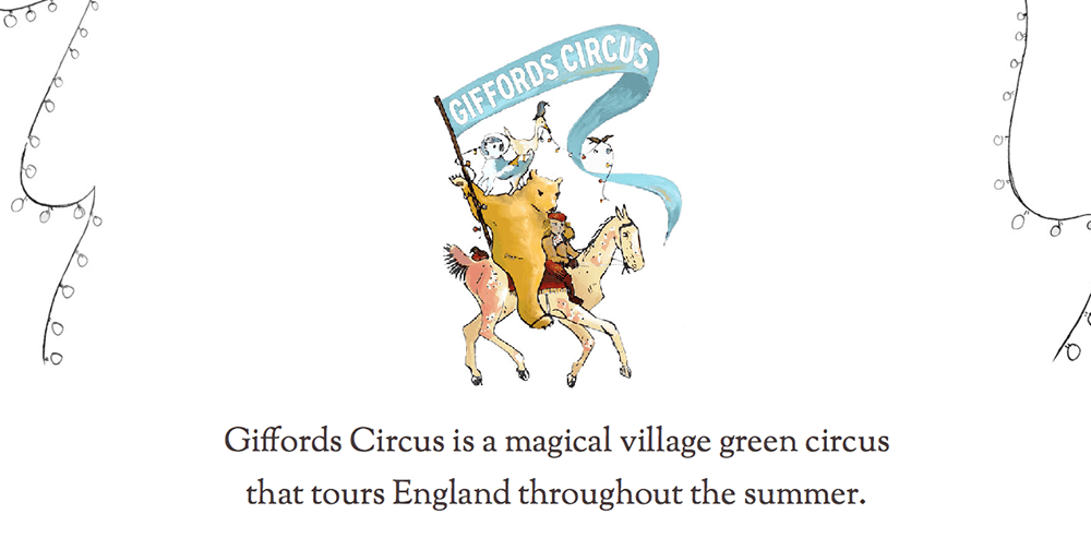 giffords circus in chiswick house and garden, london