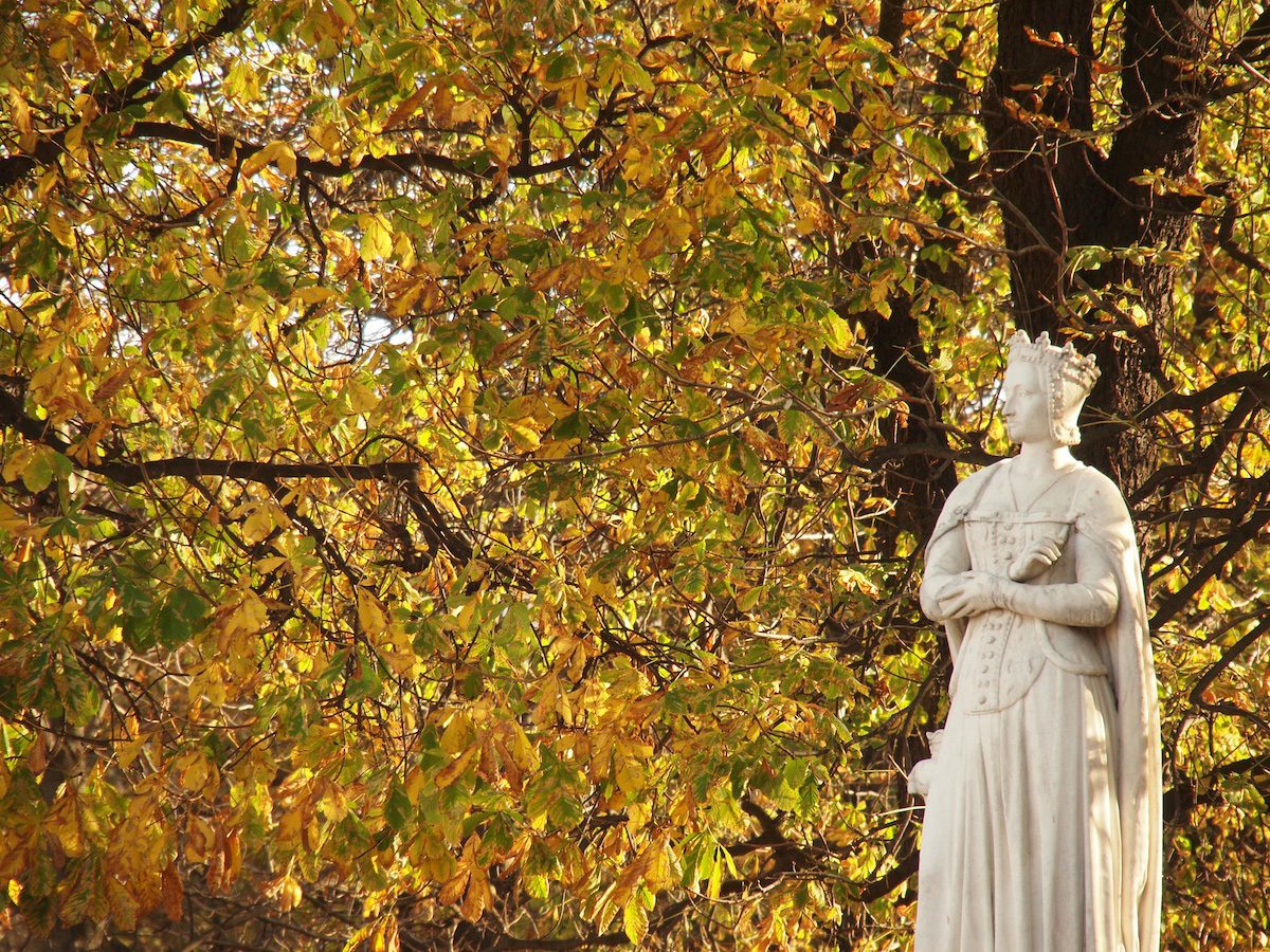 autumn in the jardin du luxembourg, paris, vicki archer