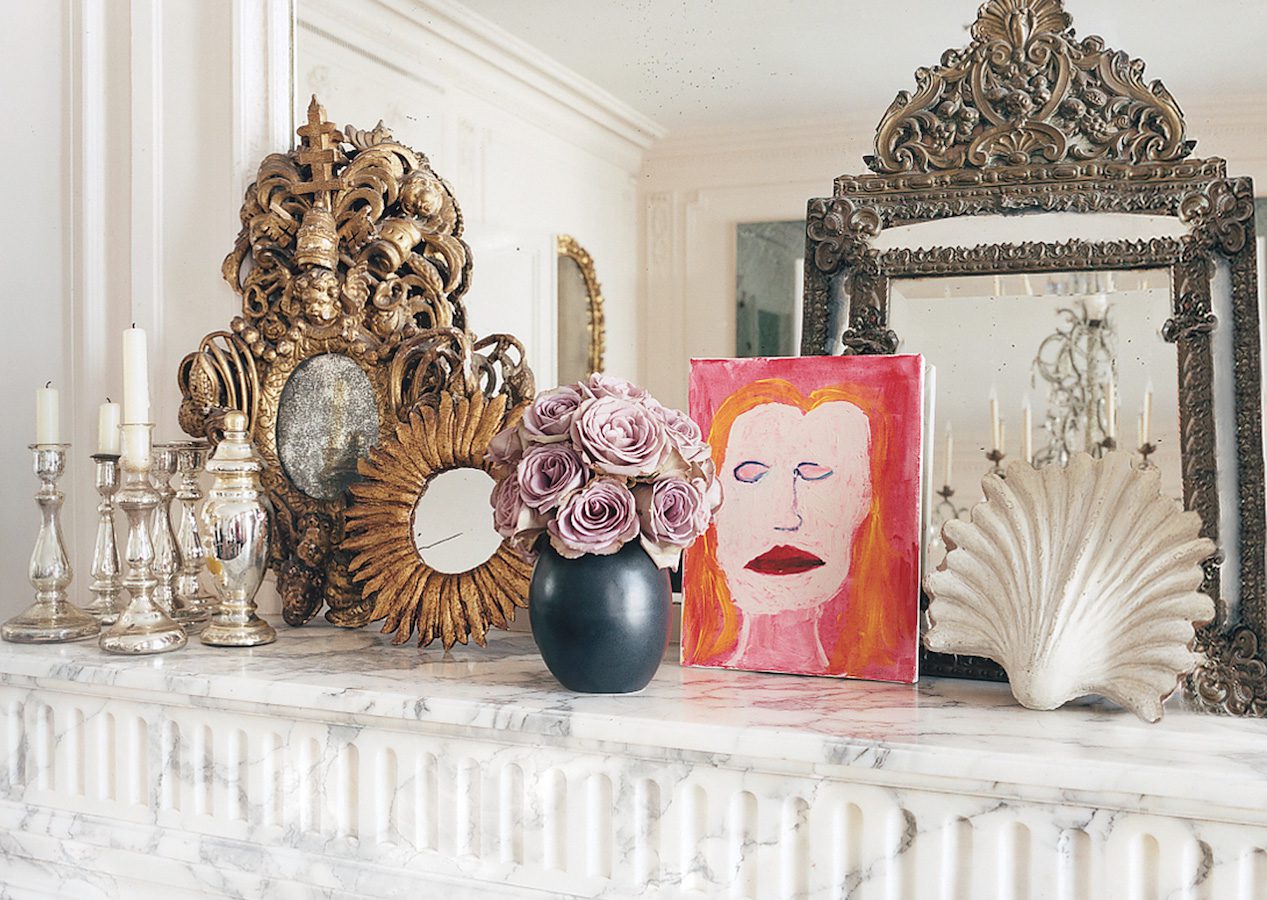 photograph of mick jagger and l'wren scott's parisian apartment, vickiarcher.com