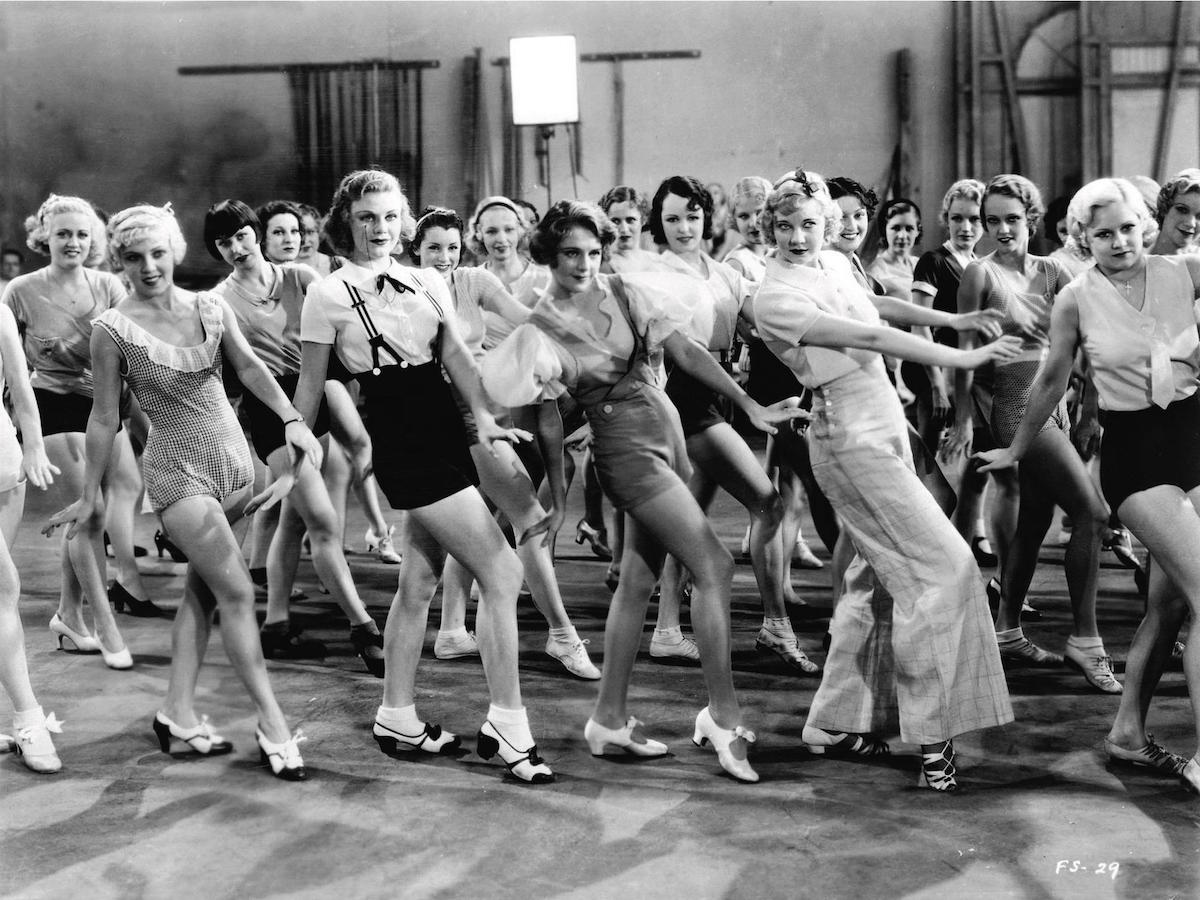 Betty Grable and Ruby Keeler in 42nd Street, Put A Little Tap In Your Step, Stuart Weitzman, vickiarcher.com