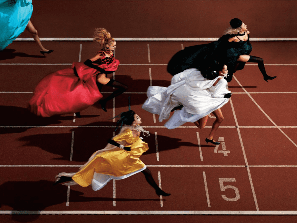 Photographer Jean Paul Goude's shoot for French Elle 1996, fresh start vickiarcher.com