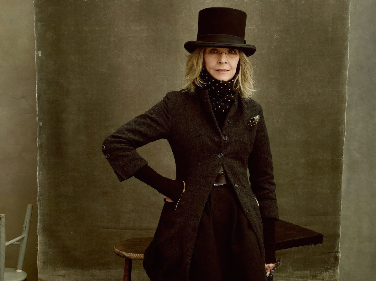 diane keaton, vanity fair cover photographed by annie leibovitz, steal her style vickiarcher
