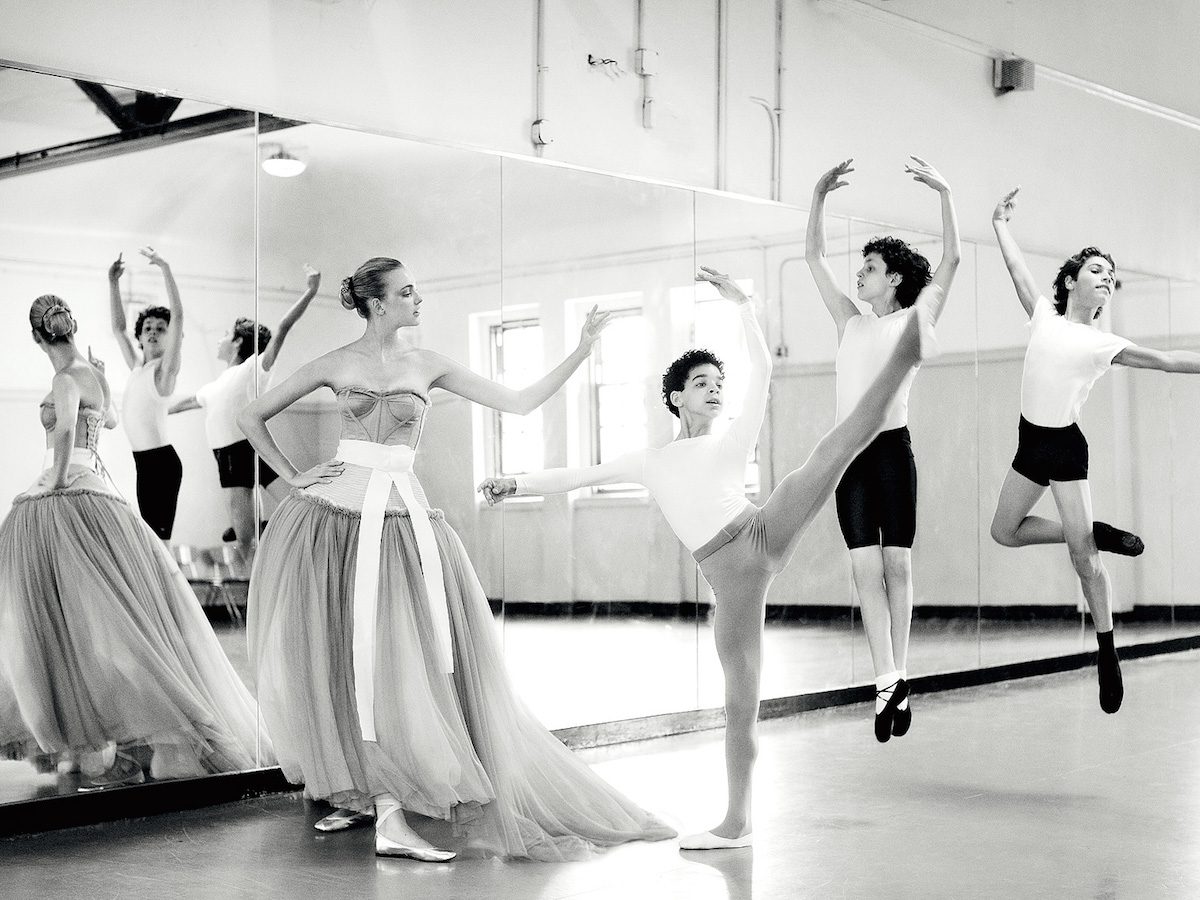 ballet studio photographed by arthur elgort for vogue uk september 2008 
