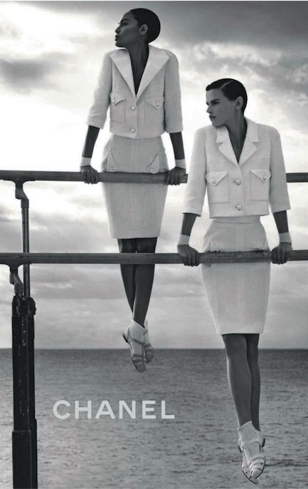 All White on vickiarcher.com, images from the Chanel 2012 campaign