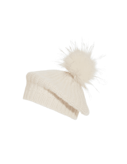 Nordstrom Cashmere and Pom Pom Beret